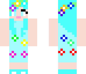 light blue flower girl