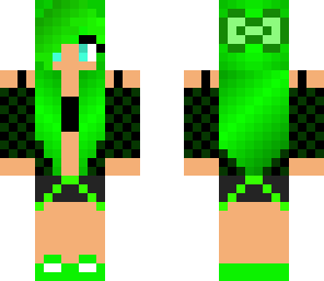 girl in green