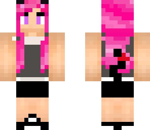 pink cat girl