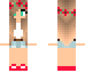 pink flower crown girl