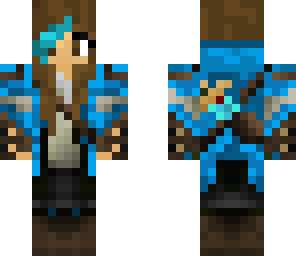 blue assasin girl