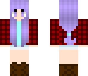 lavender lumberjack girl