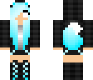 with ears light blue wolf