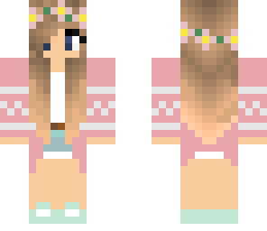 pink flower girl