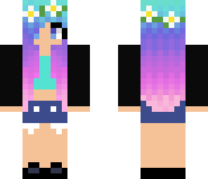 pretty rainbow girl