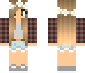 girl with brown shirt