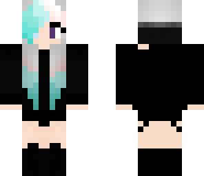cute blue pastel goth girl 