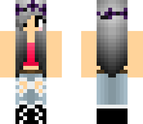 gray haired girl