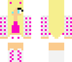 cute pink wolfgirl