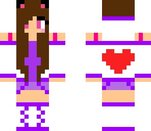 purple valentines girl
