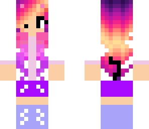 sunset cat girl