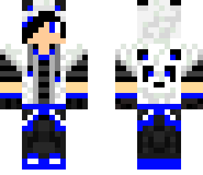 cool dark blue panda