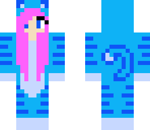 blue cat suit