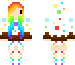 cake girl with different eyes