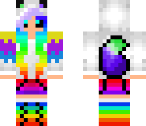 rainbow wolf girl 3