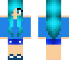 all blue girl and casual