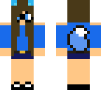 blue fox girl but my youtube skin