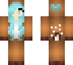 blue hair deer girl