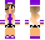 cute purple gamer girl