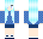 ice girl with frosty hair