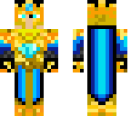 blue golden knight