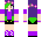 cute purple flower girl