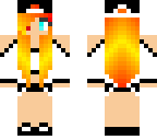 fire hair blue and red eyed tomboy