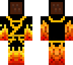 firemage with a noteblock head