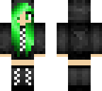 green hair girl