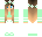 mint green girl