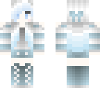 pale blue ghost girl - dip-dyed blue hair