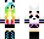 rainbow panda girl