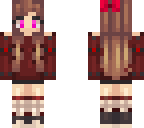 red cute girl