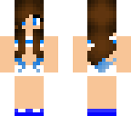 simple blue girl