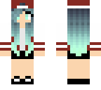 blue haired tomboy