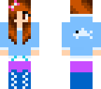 dolphin girl brown hair