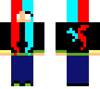 herobrine dragon half and half girl