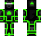 neon green robot