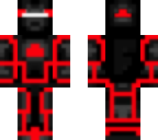 neon red robot