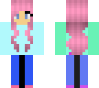 pink haired girl