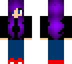 purple hair girl