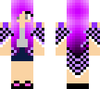 purple haired girl