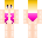 blonde with pink dyed hair