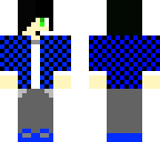 blue and black checkered gamer