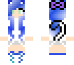 blue cat girl
