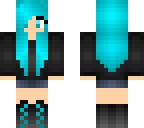 blue haired girl