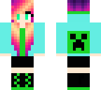 cute creeper hoodie girl