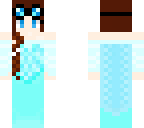 elsa with goggles and brown hair