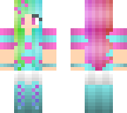 girl with rainbow hair