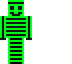 green and black man